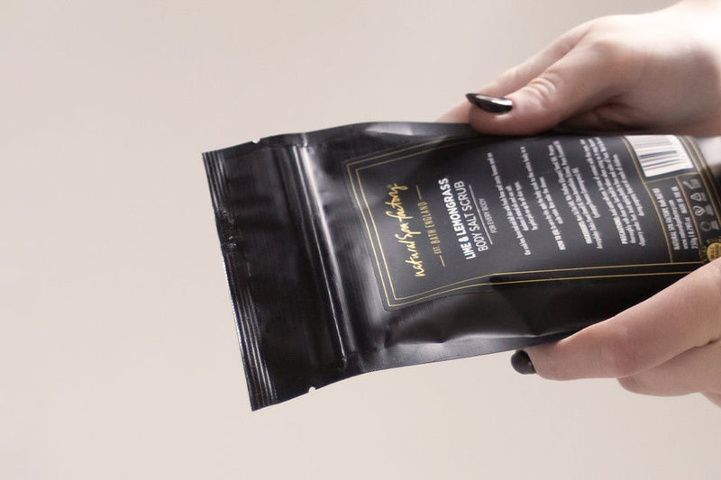 Lime & Lemongrass Body Salt Scrub - Invigorating (250g) - Vegan Friendly