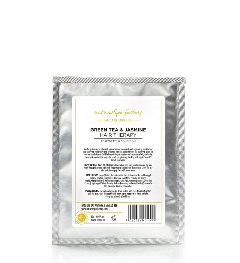 GREEN TEA & JASMINE HAIR THERAPY - TO HYDRATE & CONDITION (30G) - SET OF 3 - VEGAN FRIENDLY