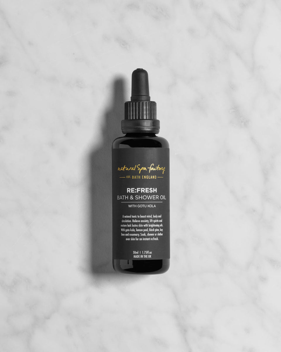 ReFresh Bath & Shower Oil With Gotu Kola Natural Spa Factory