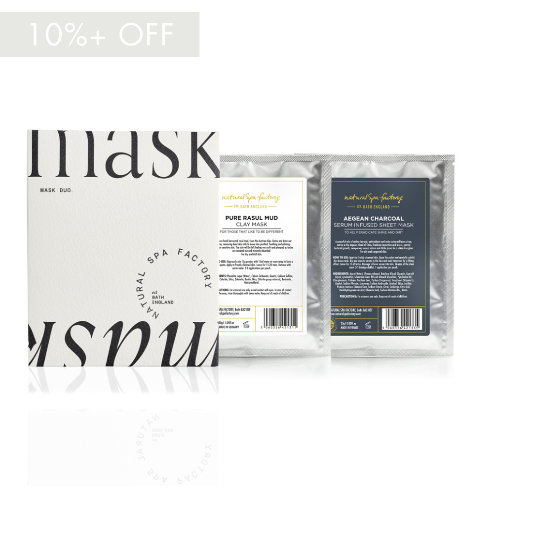 Detox & Defend Mask Duo Set - Rasul Mud Clay + Anti-Pollution Sheet Mask (Pack of 2)
