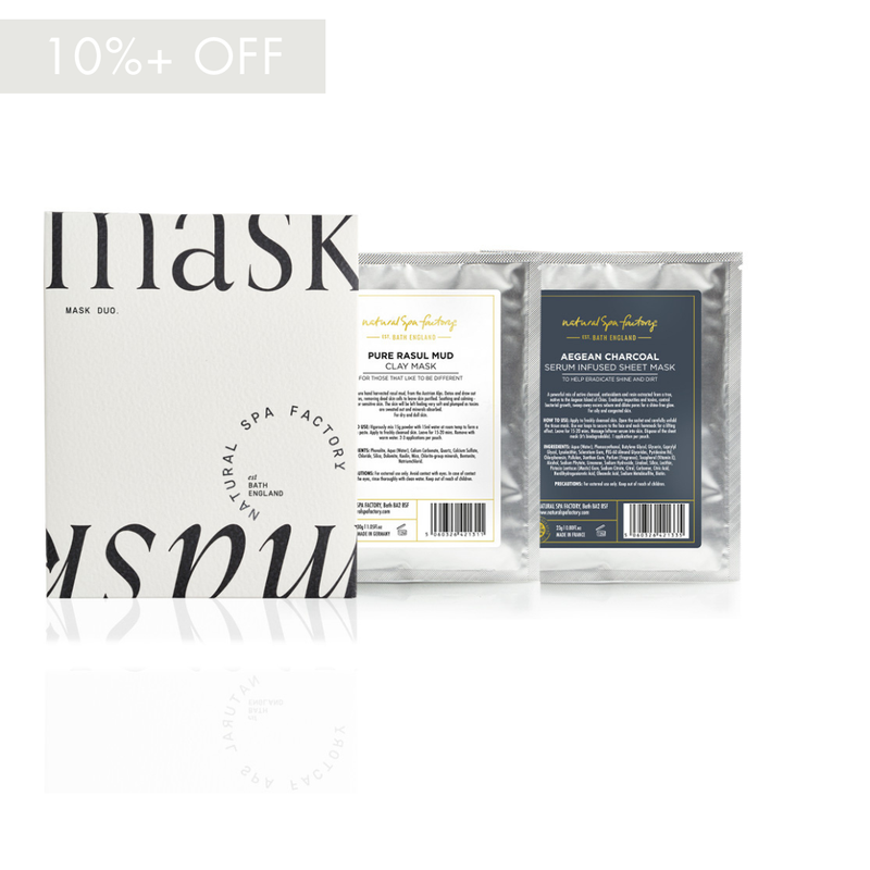 Detox & Defend Mask Duo Set - Rasul Mud Clay + Anti-Pollution Sheet Mask (Pack of 2)
