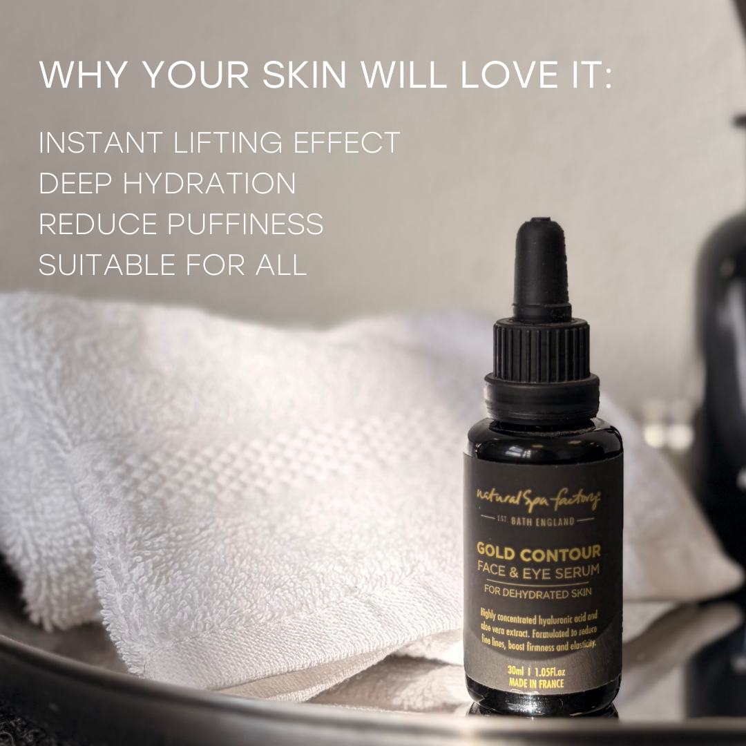 Gold Contour Face & Eye Serum 30ml with Hyaluronic Acid