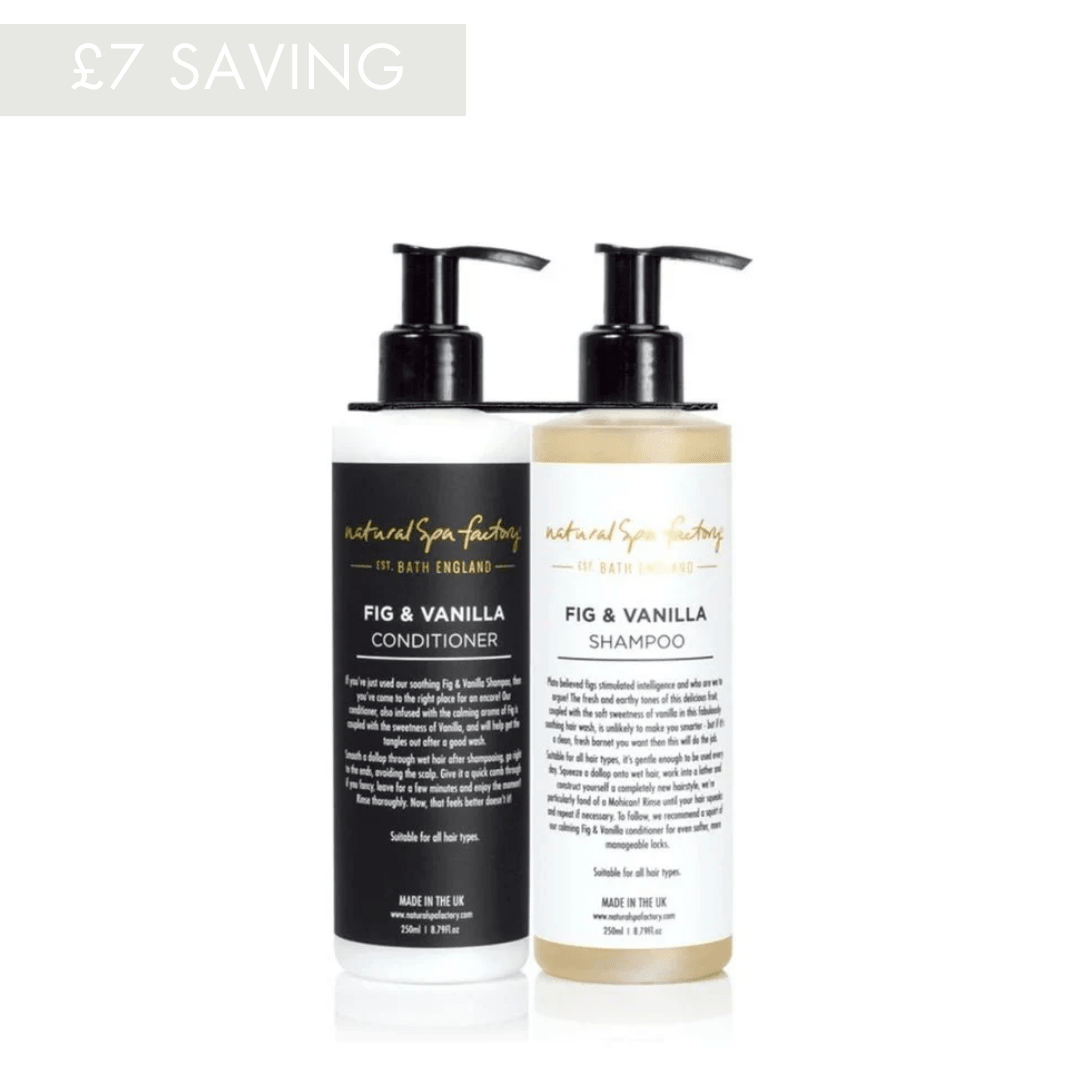 Fig & Vanilla Duo Set Shampoo & Conditioner - Natural Spa Factory Retail