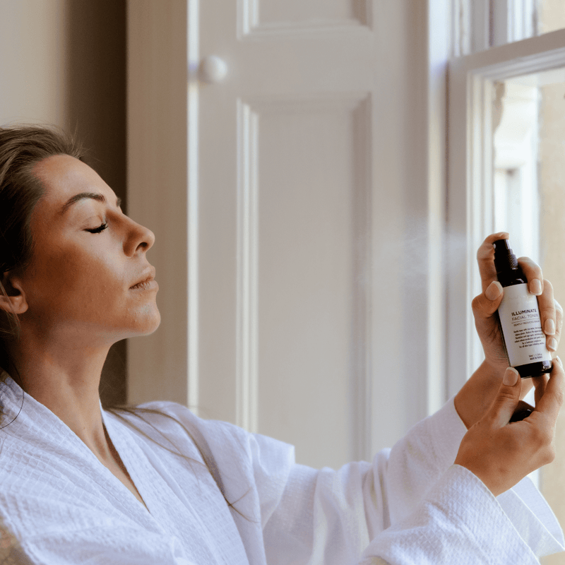 Illuminate Facial Toner - to Brighten Skin & Gently Reduce Sebum (50ml) - Vegan Friendly