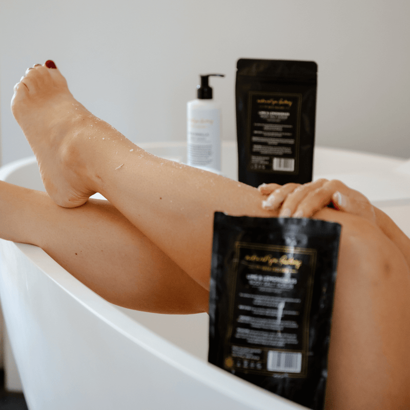 Lime & Lemongrass Body Salt Scrub - Invigorating (250g) - Vegan Friendly