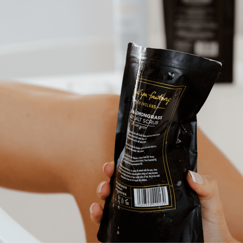 Lime & Lemongrass Body Salt Scrub - Invigorating (250g) - Vegan Friendly