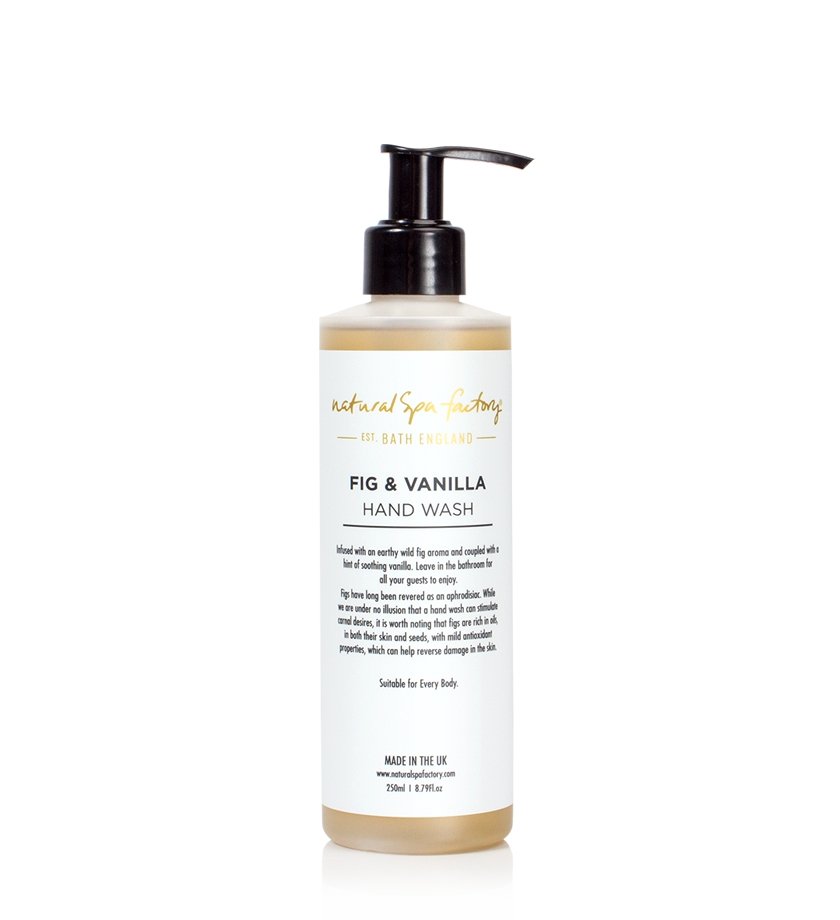 Fig & Vanilla Hand Wash - Vegan Friendly (250ml) - Natural Spa Factory Retail